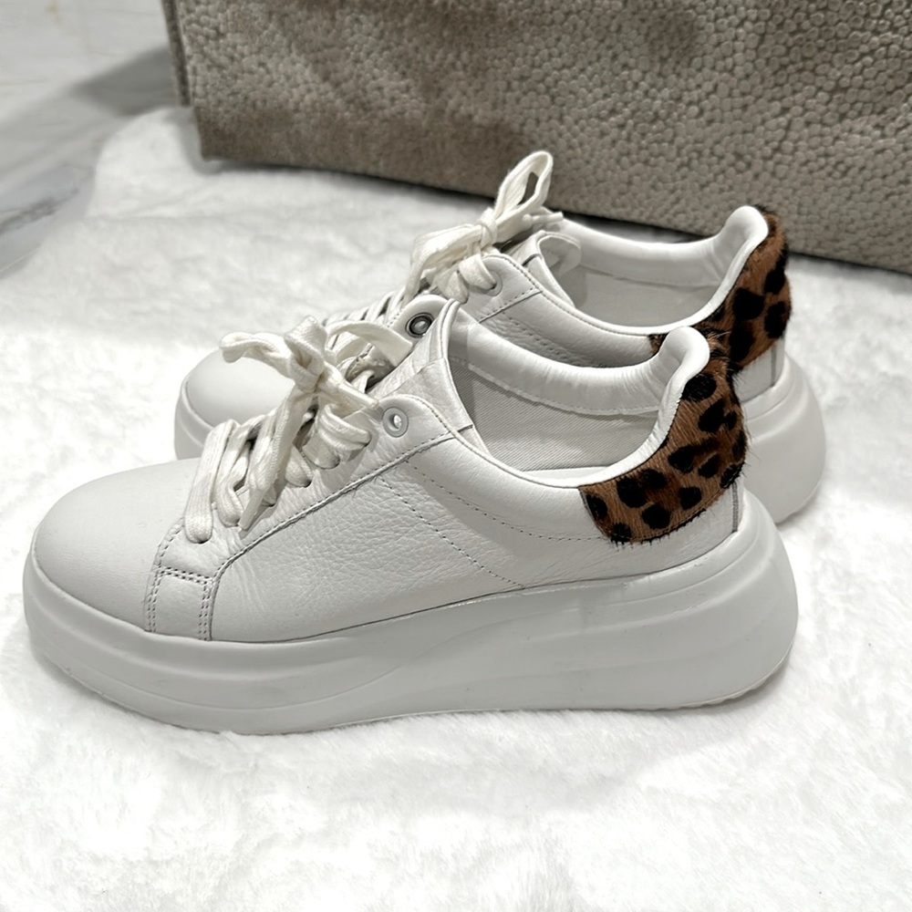 Zara White Platform Sneakers